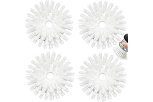 Palm Brush Refills for OXO Soap Dispensing Dish Brush - 4 Pack Cleaning Replacement Brush Head for OXO Palm Brush(White)