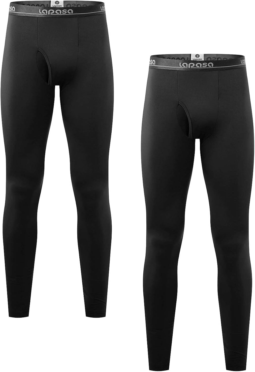 LAPASA Men's 1-2 Pack Thermal Underwear Pants Fleece Lined Long Johns Leggings Base Layer Bottoms M10 at  Men’s Clothing store
