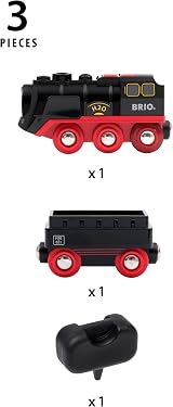 BRIO World 33884 Battery Powered Steam Locomotive Toy Train Engine with Water view 2