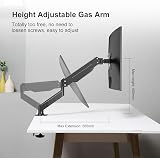Suptek Single Monitor Arm Gas Spring Desk Mount 17-32 in 10kg VESA 75/100 view 5