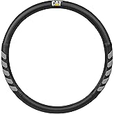 Cat® UltraSport Faux Black Leather Semi Truck Steering Wheel Cover, Fits RV and Big Rig Trucker, Steering Wheel Cover for Trucks 18 Wheeler - X-Large 17.5" - 18" Inches