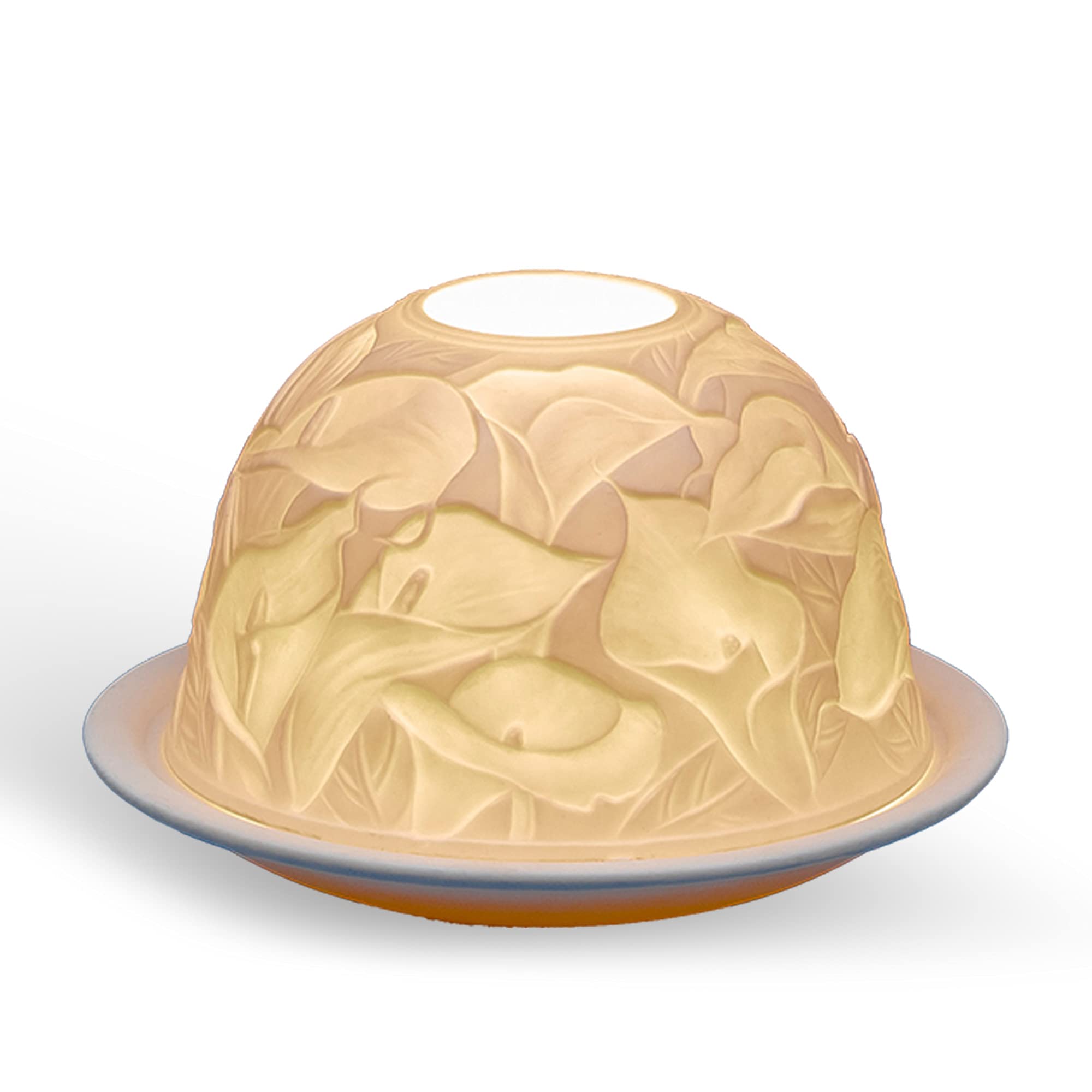 Welink Ltd Calla Lilly Tea Light, Porcelain, White, 200g