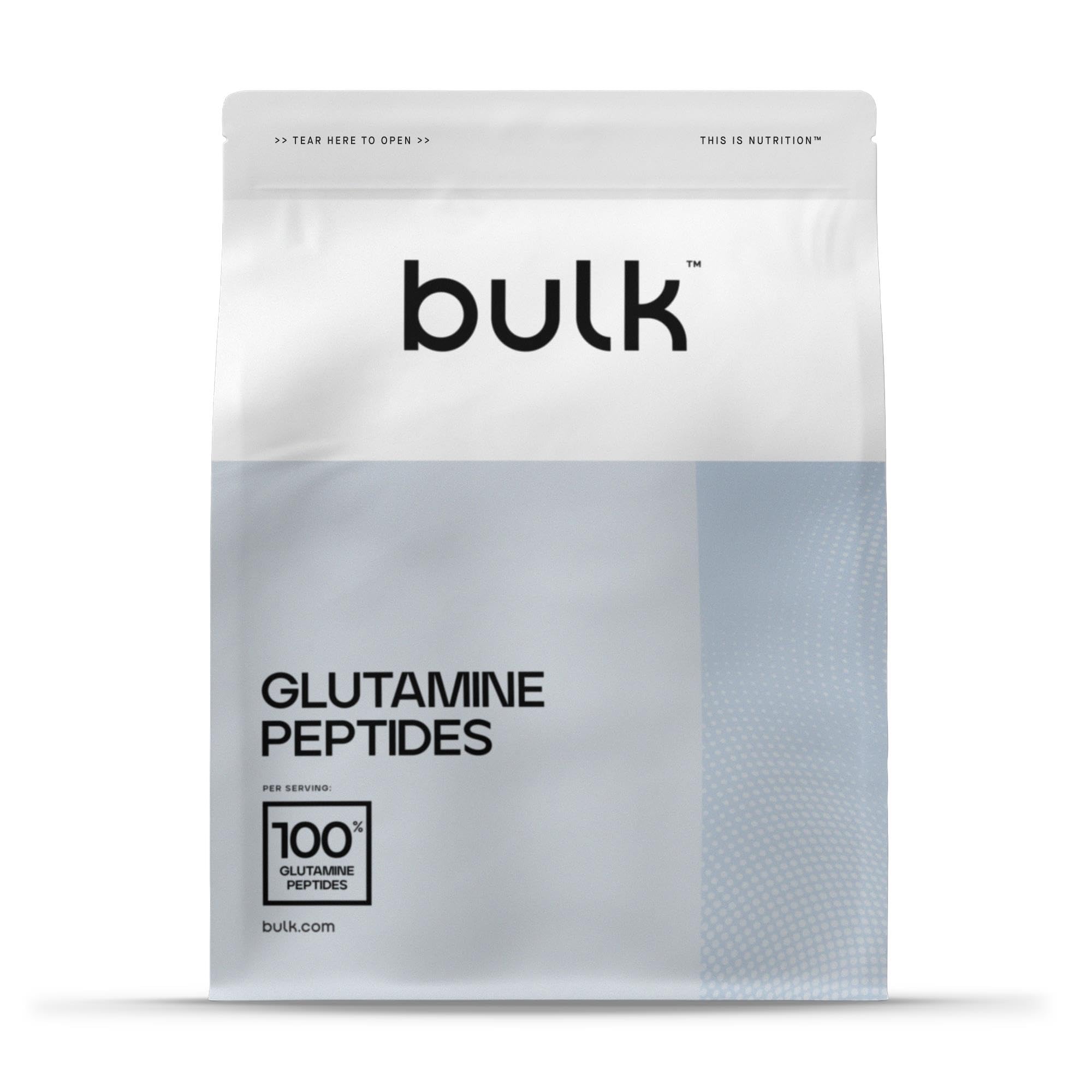 Bulk Glutamine Peptides Powder, 500 g, 166 Servings, Packaging May Vary