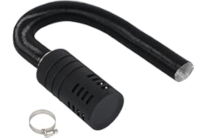 Copgge 25mm Diesel Heater Intake Pipe Hose with Parking Air Heater Intake Filter and Clamp Connector Fits for Eberspacher Airtronic D2 D4 D1LC Compact for Chinese Diesel Heater 2KW 5KW