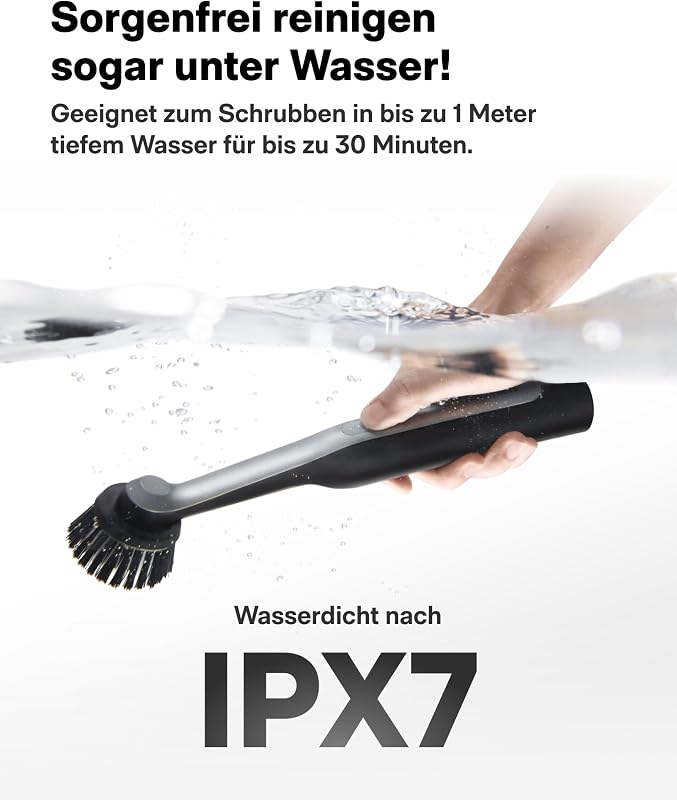 Elektrische Reinigungsbürste Wand™, USB-C Kabellose Fugenbürste, IPX7