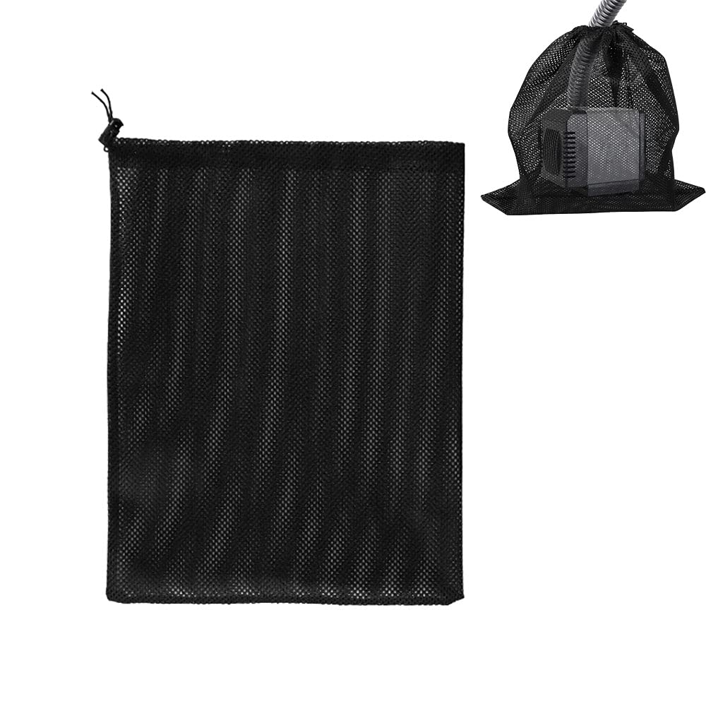 XINGSUI Pump Barrier, Mesh Bag - Pond Pump Filter Accessories (41 * 31cm, Black)