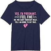 Funny Pregnancy Saying Cute Mom Pregnant Design Quotes T-Shirt
