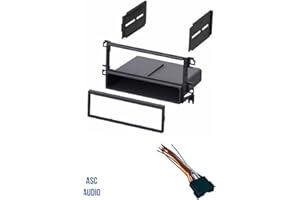 ASC AUDIO ASC Car Stereo Radio Dash Kit and Wire Harness for installing a Single Din Radio for some 2001 - 2006 Hyundai Elantra, 2001 - 2006 Hyundai Santa Fe, 2002 - 2005 Hyundai Sonata, 2003-2008 Tiburon