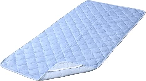 Amazon Co Jp 山善 敷きパッド ひんやり シングル 100 5cm リバーシブル 接触冷感 裏地メッシュ 夏用 吸湿速乾 除湿 ブルー Sdm S ホーム キッチン