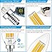 CTKcom 4-Pack 6W Candelabra LED Bulbs,E14 Dimmable COB LED Filament Candle Light Bulb,2700K Warm White 600LM,60W Incandescent Equivalent,Antique Light Bulb Energy-Saving Lamp for Light Fixtures