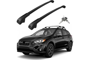 KOARIGO Roof Rack Cross Bars Compatible with Subaru Crosstrek 2018-2023 / Impreza 2017-2023, Adjustable Aluminum Heavy Duty 300 LBS Anti-Theft Lock Cargo Carrier Rooftop Crossbar for Bike, Snowboard, Luggage