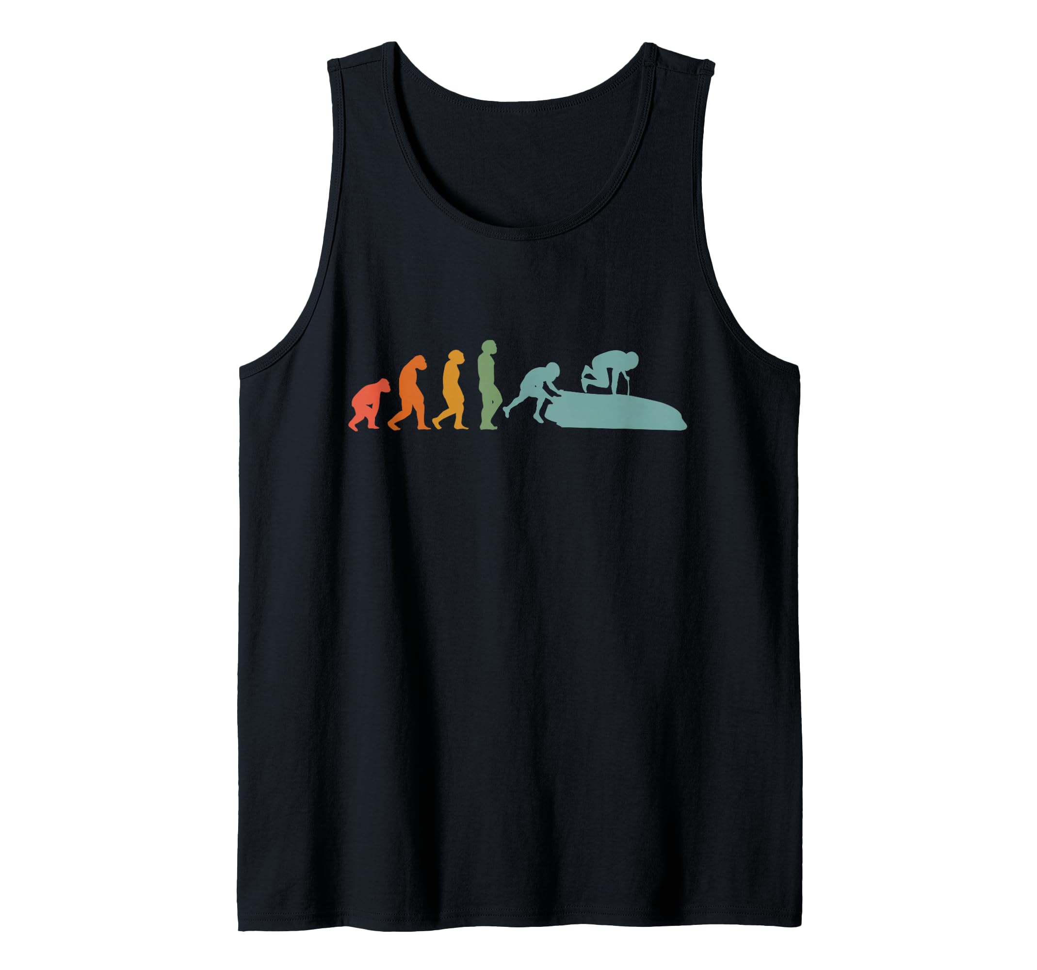 Bobsledder Bobsledding Evolution Bobsledder Vintage Bobsleds Tank Top