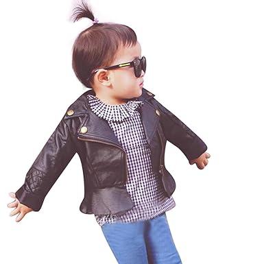 Veste En Cuir Courte Mixte Enfant Bebe Garcon Fille 1 4 Ans Automne Hiver Vetements Manteau Blazar Manteaux Chaud Blouson Sweat Doudoune Kangrunmy Bebe Fille 0 24m Bebe