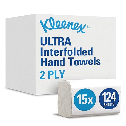KLEENEX* ULTRA SUPER SOFT Interfolded Hand Towels 677130 packs x 96