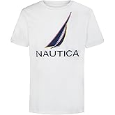 Nautica Boys Short Sleeve J-Class Logo Crew Neck T-Shirt, Soft, Comfortable, Relaxed Fit