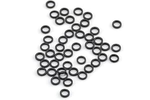 Dr.Fish 50 Pack Fly Fishing Tippet Rings Stainless Steel Solid Lightweight Low Profile 2.5mm Freshwater Trout Salmon Crappie 