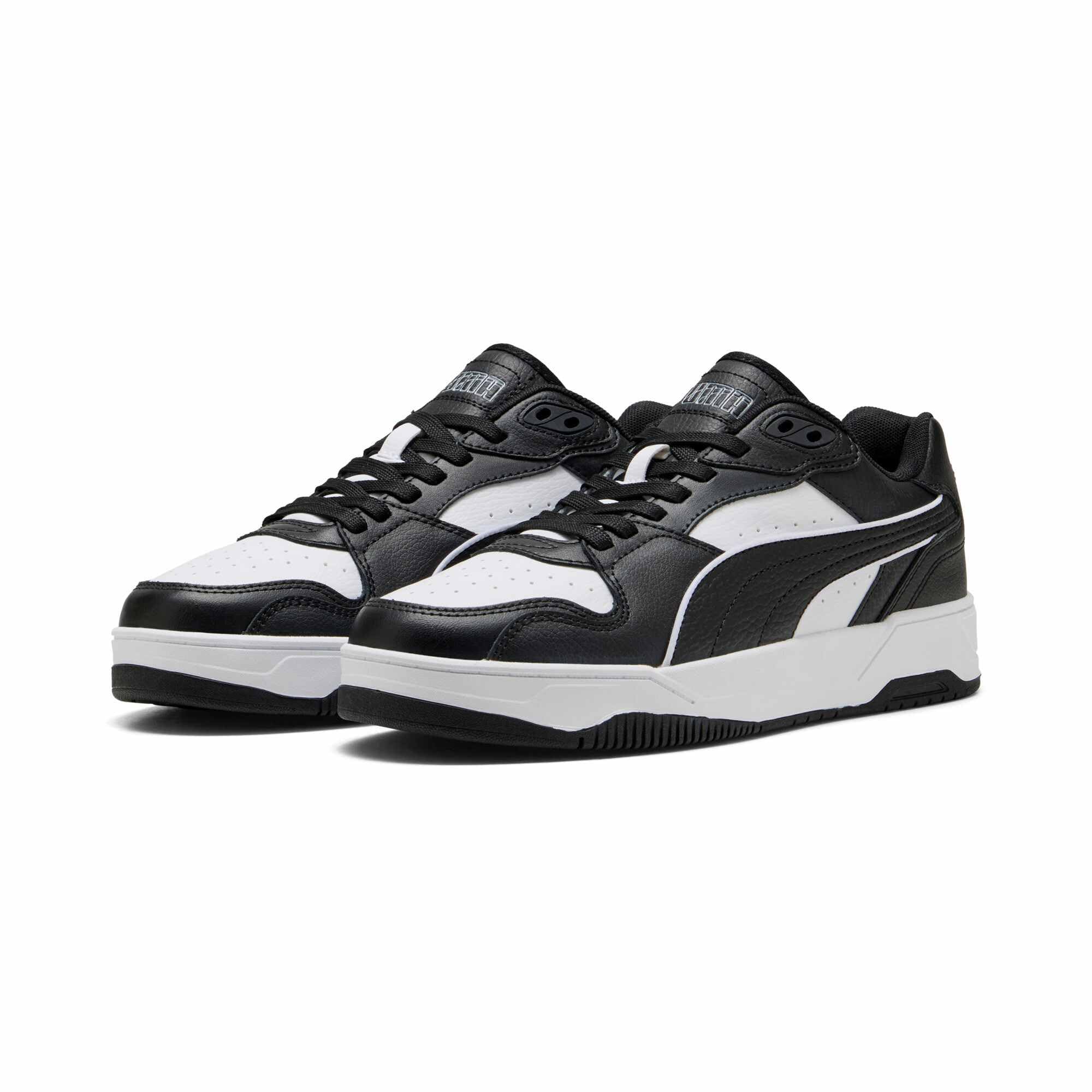 PUMA RBD Break Low Unisex-Sneaker, Weiß, Schwarz, 4 UK 6