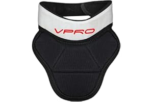 VPRO Hockey Neck Guard - Ice Hockey Neck Protector with Extension - Lightweight and Adjustable Collar for Adult & Youth Playe