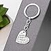 Gzingen Teacher Appreciation Gifts, 6pcs Heart & Circle Pendant Teacher Keychain Set Thank You Gifts for Teachers Jewelry Gift Graduation Gifts for Teachers