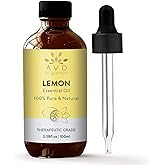 AVD Organics Lemon Essential Oil for Skin - 100% Pure and Natural - Therapeutic Grade Lemon Oil | Perfect for Diffuser & Arom