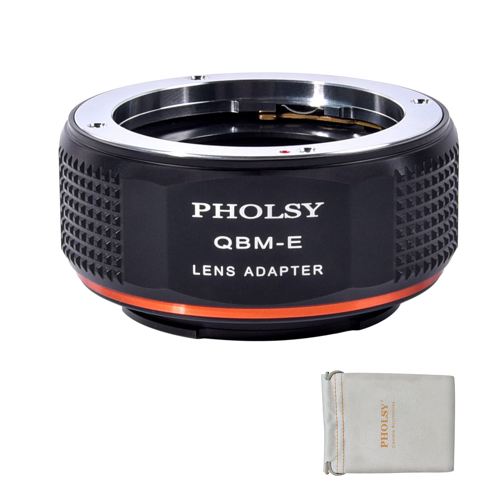 PHOLSY Lens Mount Adapter Compatible with Rollei QBM Mount Lens to Sony E Mount Camera Body a1 a9ii a7S iii/ii, a7R v/iv/iii/ii a7R a7C a7 iv/iii/ii, a7 a6600 a6500 a6400 a6300 a6000 ZV-E10 NEX etc.