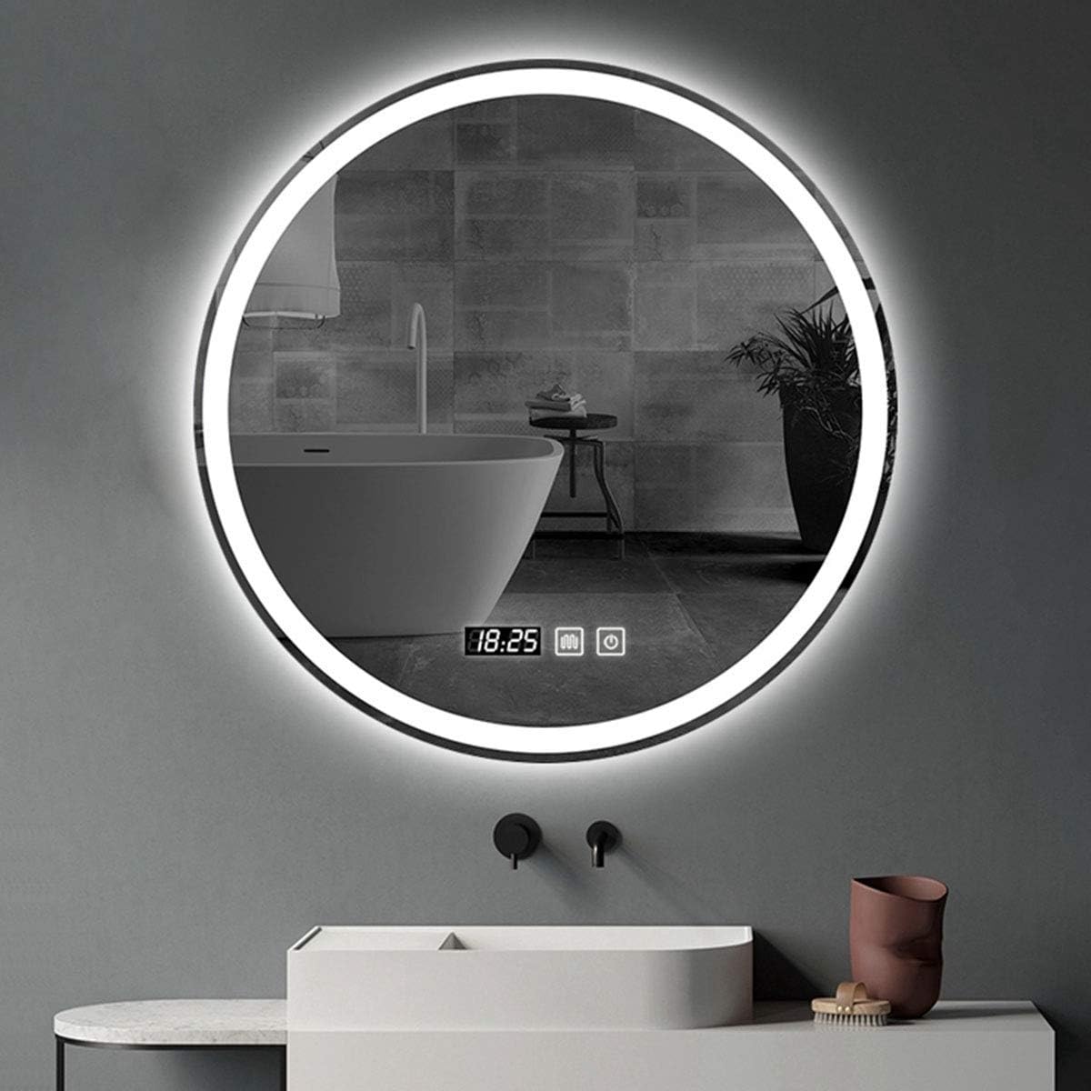 YIQIFEI Beleuchteter LED-Badezimmerspiegel Wand-beleuchteter