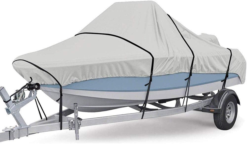 Ergocar Bootsabdeckung 600D - Wasserdicht & UV-Schutz Für Boote 17-19 Fuß