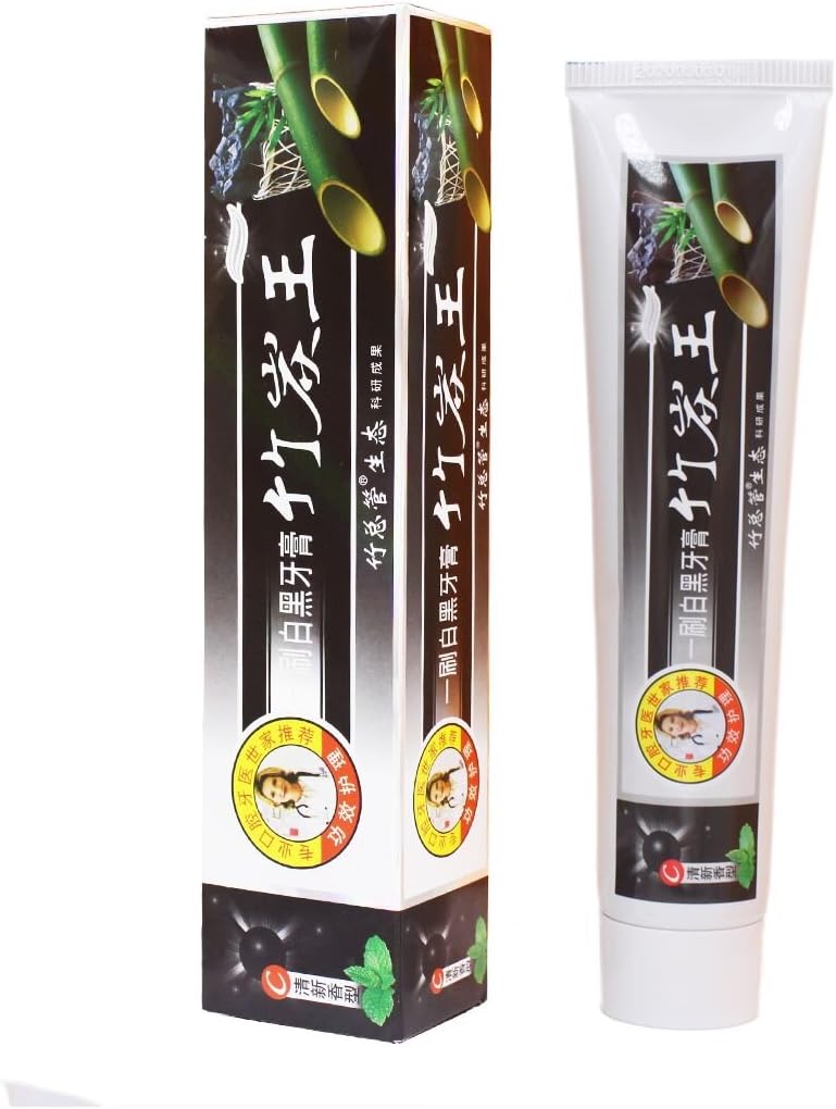 All Natural Activated Bamboo Charcoal Teeth Whitening Toothpaste