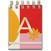 Lady Jayne Modern Mom Monogram A Purse, Mini Spiral Pocket Notepad, 75 Sheets (83380)