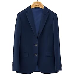 Marvelous World Boys Navy Slim Fit Suits Set Formal