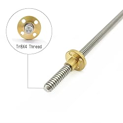 2PCS 300mm（11.81 Inches）Tr8x4 Lead Screw with