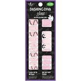 Dashing Diva Gloss Nail Strips - Kinda Cute, Kinda Scary - UV Free, Chip Resistant, Long Lasting Gel Stickers - 3-Piece Glow-in-The-Dark Manicure Set - Contains 32 Wraps, 1 Prep Pad, 1 File
