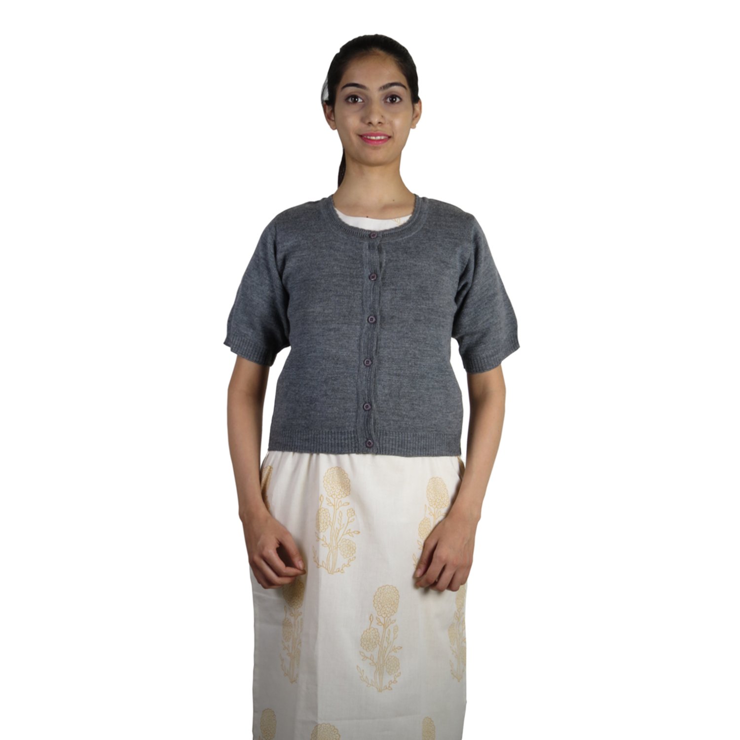 half sleeve woolen sweater for ladies