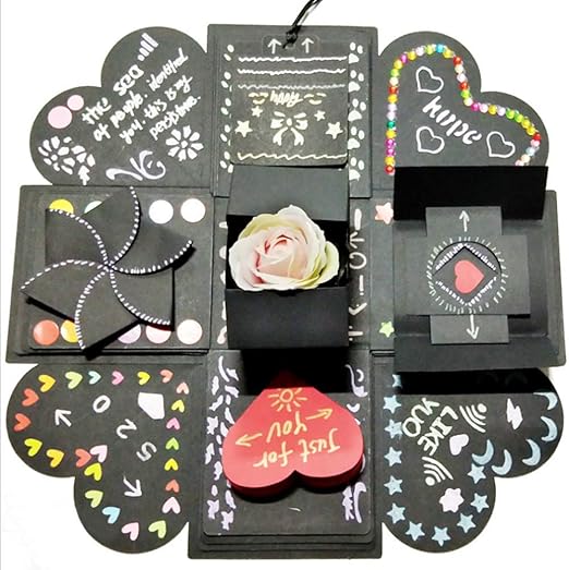 Alsky Diy アルバム サプライズボックス クリエイティブ ギフトボックス バレンタインデー 誕生日 記念日 祝い 母の日 プレゼント ブラック アルバム リフィル 通販 Amazon Alsky Diy アルバム サプライズボックス クリエイティブ ギフトボックス バレンタインデー 誕生日 記念日 祝い 母の日 プレゼント ブラック アルバム リフィル 通販 Amazon