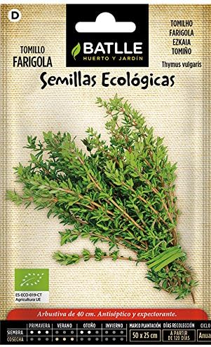 Semillas Ecológicas Aromáticas - Tomillo - ECO - Batlle