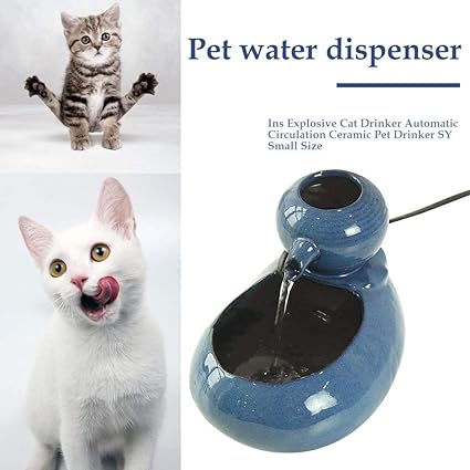 Fontaine à Eau Pour Chat Chien Céramique Fontaine Potable