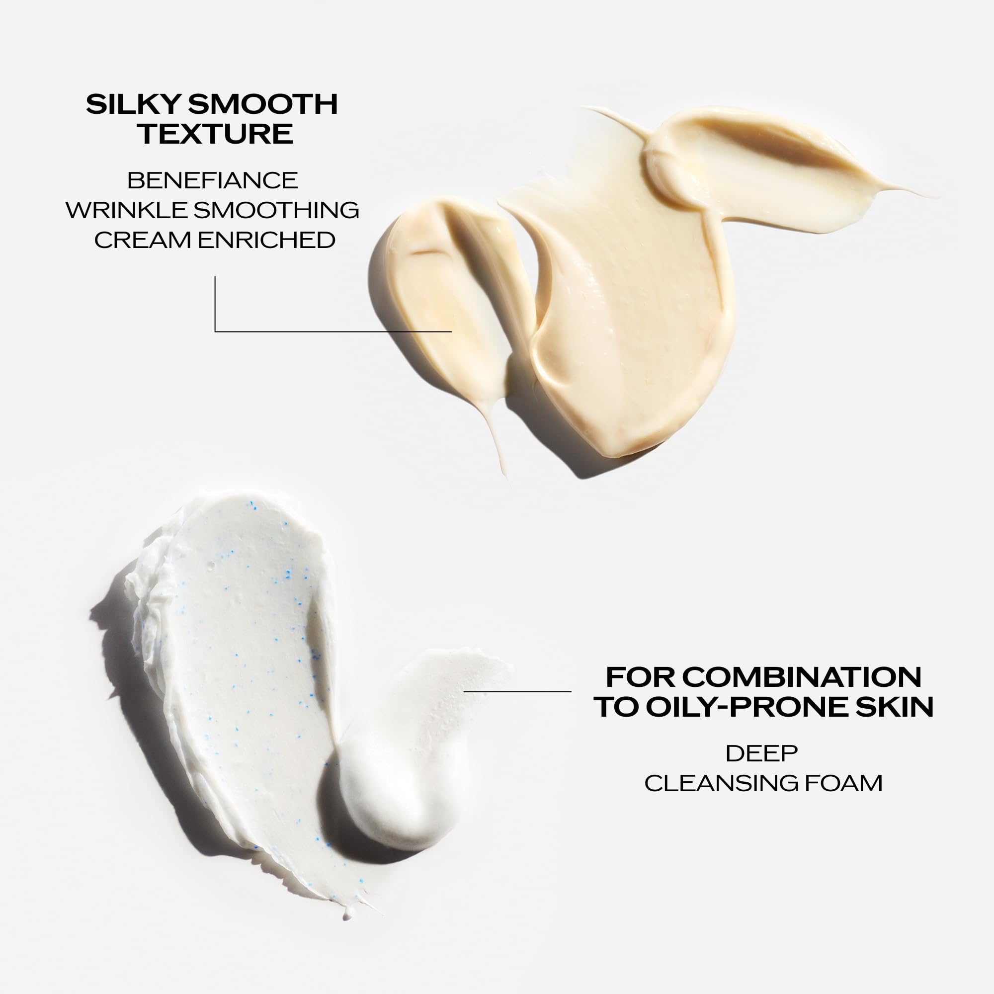 Shiseido Benefiance Wrinkle Smoothing Cream Enriched (Large Size, 75 mL) + Deep Cleansing Foam (125 mL)