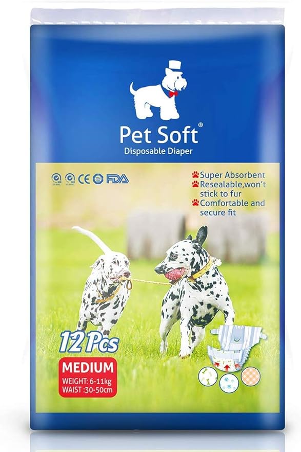 Pet Soft Femelle Chien Couches jetables Super Absorbant Puppy sanitaire