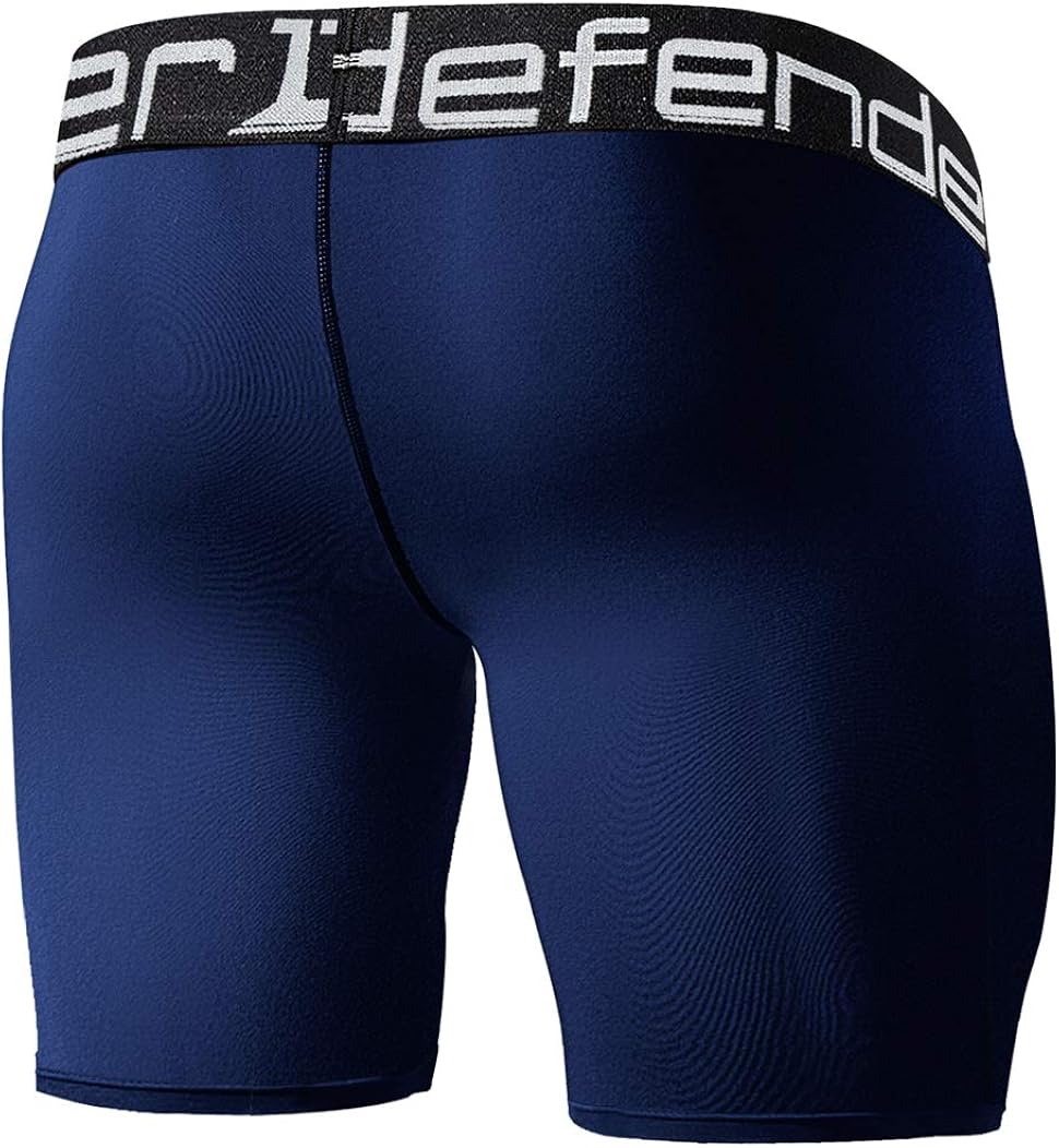 Defender Men's Cool Dry Compression Baselayer Shorts Pants Capri Tights at  Men’s Clothing store