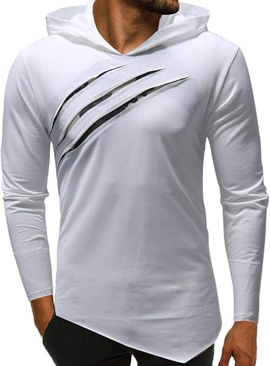 t shirt a capuche pour homme