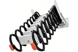 Attic Ladder Loft Ladder Pull Down Attic Ladder Narrow Wall Mount Attic Stairs Indoor and Outdoor Telescoping Folding Ladder 