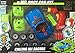 ALL IN ONE EASY-FUN TOY RACING CAR SET - TAKE A PART RACE CAR KIT- LIGHTS-ENGINE SOUNDS-TOOLS + ALL BATTERIES AND BONUS RACER STICKERS INCLUDED - PERFECT FOR AGES 3 4 5 + BY TECH E SMART (TM)
