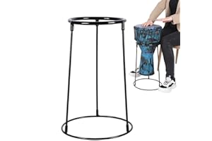 African Drum Stand | Adjustable Multipurpose Drum Support - Percussion Standing Support, Stable Instrument Holder for Home, S