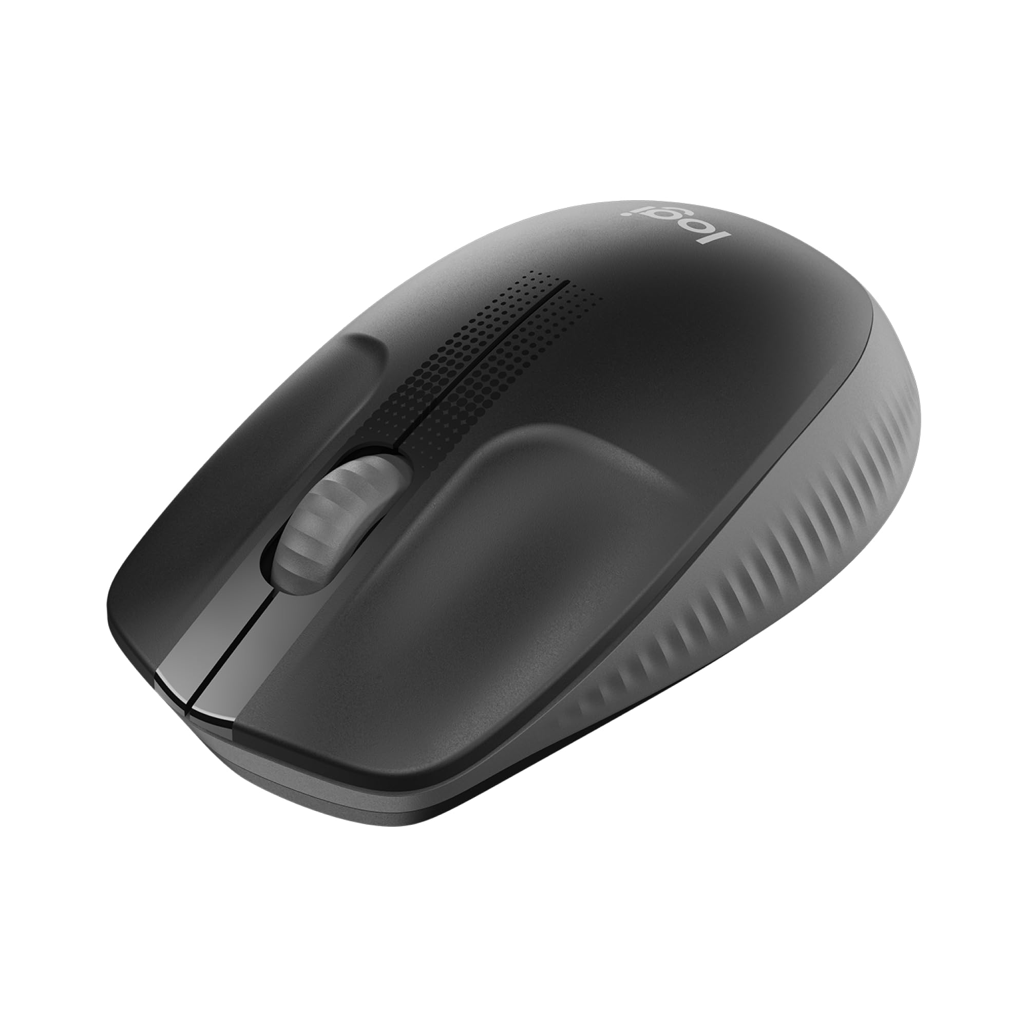 Logitech Wireless Mouse M190, Full Size Ambidextrous Curve Design, 18-Month Battery with Power Saving Mode, Precise Cursor Control + Scrolling, Wide Scroll Wheel, Scooped Buttons - Black, (910-005905)