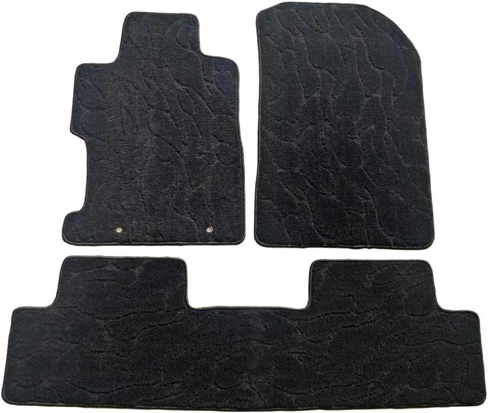 QianBao Compatible with Car Mats Front & Rear Nylon 3Pc Car Floor Carpets Liner Floor Mat for Honda Civic 2006 2007 2008 2009 2010 2011