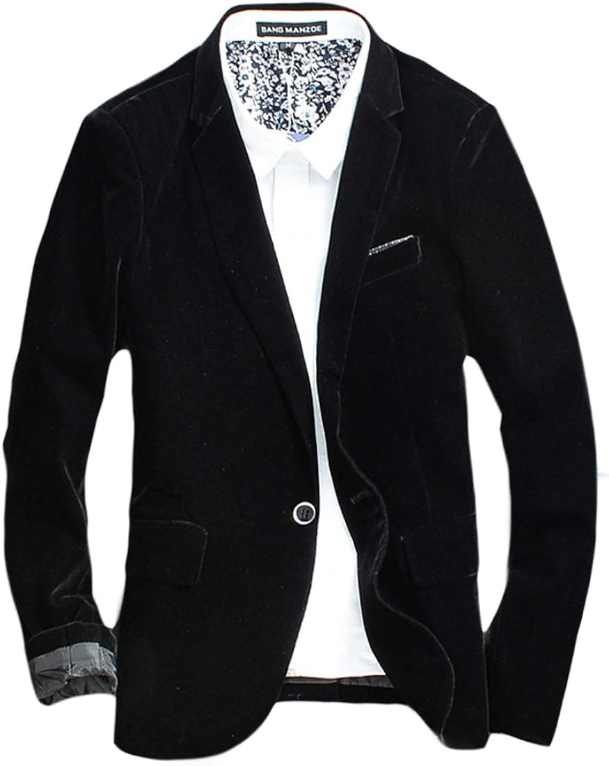 ベルク Veluc メンズ ジャケット ベルベットジャケット テーラードジャケット 1つボタン 細身 カジュアル フォーマル きれいめ スタイリッシュ 高級感 3カラー M L Xl オリジナルメッセージカードセット コート ジャケット 通販 Amazon