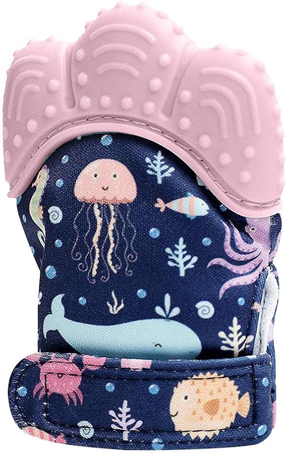 nuby teething mitt boots