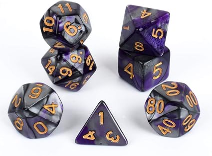 Amazon Com Flashowl Pearl D D Dice Set Rpg Dice Polyhedral Dice