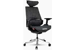 Desky Vanguard Gaming Chair - Ergonomic Mesh Chair with 6D Armrests, Adjustable Lumbar Support, Dual-Axis Headrest, 135° Recl