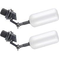 Float Ball Valve, 1/2 Inch Supply Tube Male Automatic Fill Feed Humidifier Tank Water with Adjustable Arm for Ponds, Livestoc